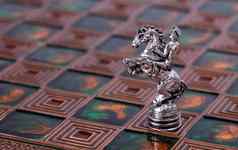 国际象棋一块业务策略概念马
