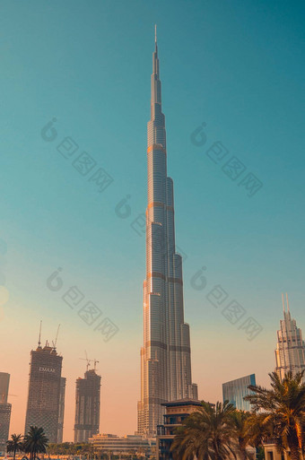摩天大楼<strong>迪拜</strong>塔哈利法塔最高的结构建筑世界<strong>迪拜</strong>阿联酋
