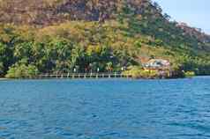 潜水链接度假胜地岛coron巴拉望省菲律宾