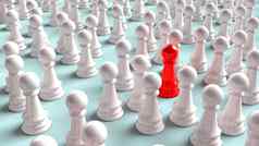 国际象棋红色的白色颜色策略业务内容