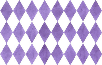 紫色的钻石形的四边形背景水彩手绘画万圣节概念