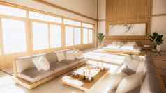 沙发日本风格房间日本白色背景提供
