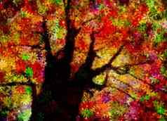 色彩斑斓的摘要树