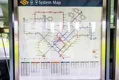捷运lrt系统地图地铁地铁停止新加坡