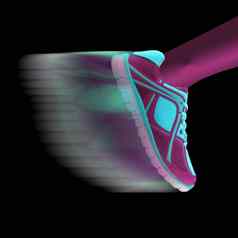 速度概念运动员鞋移动运动模糊