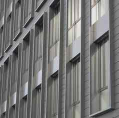 银灰色的窗户现代建筑建筑学细节背景