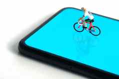 自行车骑自行车教练跟踪应用程序骑自行车智能手机