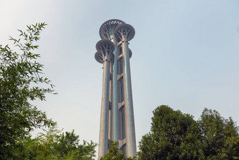 <strong>北京</strong>中国7月奥运公园观察塔位于kehui路南部分奥运绿色朝阳区<strong>北京</strong>中国