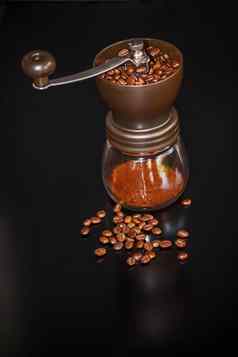 咖啡磨床豆子
