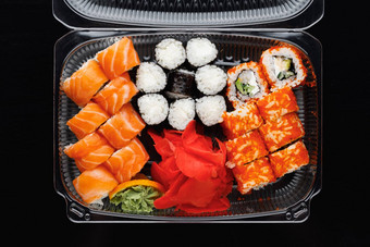 寿司卷混合塑料盒子容器