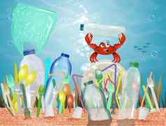 塑料问题海洋