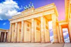 的门阳光著名的具有里程碑意义的柏林