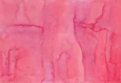 摘要粉红色的水污渍背景水彩手绘画