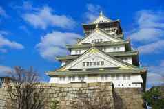 美丽的场景公园大阪城堡