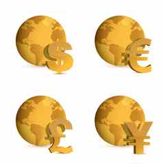 全球货币钱符号插图