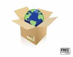 国际免费的航运图标图标纸板盒子