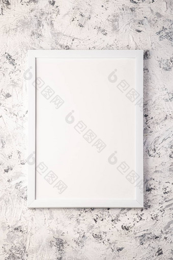 白色空模板图片框架变形明亮的灰色颜色