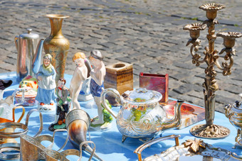 自发的古董市场传统的小礼物记忆苏联联盟烛台金属站雕像烛台俄罗斯苏联记忆古董服务
