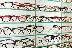 眼镜帧眼镜商店显示