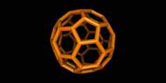 巴基球分子模型原子