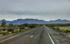 高速公路状态路线沙漠墨西哥