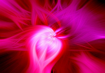 美丽的摘要交织在一起纤维形成形状闪耀火焰花相互<strong>关联</strong>的心粉红色的紫色的栗色红色的颜色插图