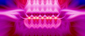 美丽的摘要交织在一起纤维形成形状闪耀火焰花相互<strong>关联</strong>的心粉红色的紫色的栗色红色的蓝色的颜色插图横幅全景大小