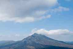 山伟大的火山场景巴厘岛印尼