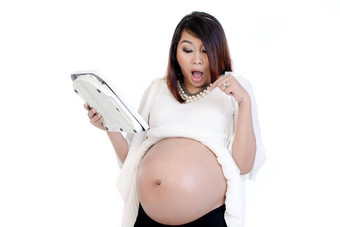 震惊了怀孕了女人持有重规模