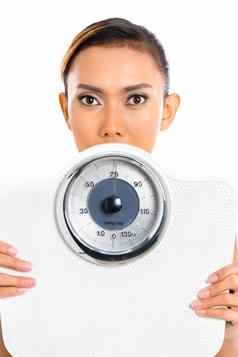 亚洲女人重量规模失去重量