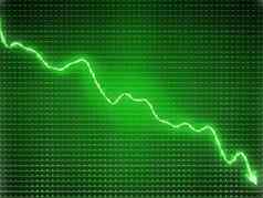 绿色趋势经济衰退象征金融危机