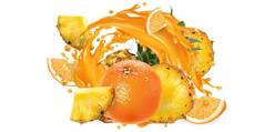 菠萝橙子汁飞溅