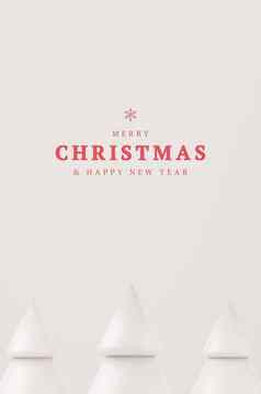 圣诞节树礼物盒子球垂直背景圣诞节海报网络横幅插图最小的风格圣诞节一年概念