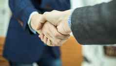 概念伙伴关系业务握手业务合作伙伴