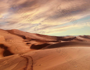 风景如画的撒哈拉沙漠沙漠景观