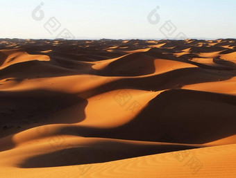 风景如画的撒哈拉沙漠沙漠景观