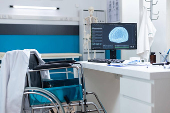现代空医院办公室电脑大脑射线照相法