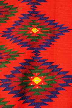 片段红色的纺织地毯保加利亚点缀