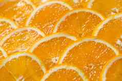 明亮的橙色背景片多汁的橙色健康的食物背景