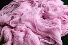手染色粉红色的纱布织物放荡不羁的风格纱布跑步者