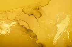 黄金流体艺术摘要液体背景