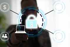 网络安全数字犯罪概念数据保护黑客