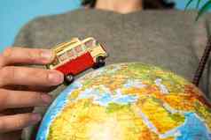 概念路旅行玩具车游乐设施全球手女孩