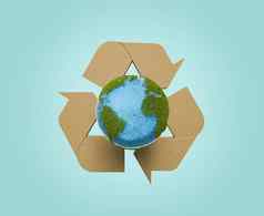 地球地球木回收象征