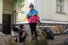 乌克兰难民逃离欧洲俄罗斯战争