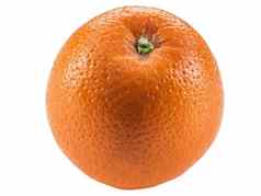 成熟的橙色孤立的白色背景复制空间文本图片水果多汁的肉一边视图特写镜头拍摄