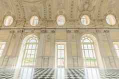 走廊地板上使奢侈品玻璃球很多优雅意大利室内venaria真正皮埃蒙特地区意大利