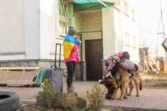 乌克兰难民逃离欧洲俄罗斯战争