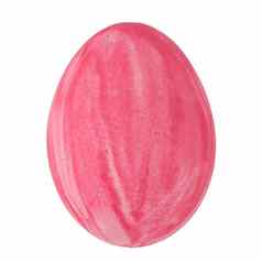 粉红色的蛋孤立的
