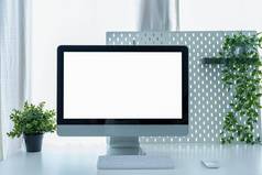 购物会议信息搜索白色屏幕移动PC模型插入文本字符图片